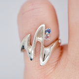 "Wave" Montana Sapphire Ring