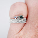 "Geometric" Montana Sapphire Ring