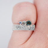 "Geometric" Montana Sapphire Ring