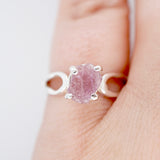 "Raw" Pink Montana Sapphire Ring