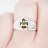 Stunning "Pyramid" Montana Sapphire Ring