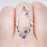 Stunning Alignment Montana Sapphire Ring