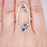Stunning Alignment Montana Sapphire Ring