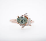 Cluster Montana Sapphire Ring