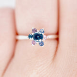 "Blues and Pinks" Montana Sapphire Ring