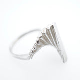Sterling Silver Fan Wave Ring