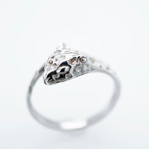 Handmade Sterling Silver Leopard Ring