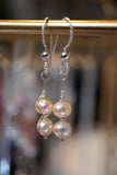 Handmade Pink Pearl Earrings