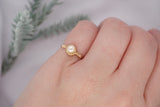 Pink Pearl Gold Filled Ring