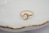 Gold Filled White Freshwater Pearl Ring