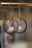 Rose Gold Filled Freshwater Pearl Earrings