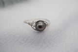 Black Pearl Wire Wrapped Ring