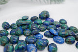 Malachite Azurite Cabochons 2, gemstone cabs, crystal cabs