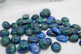 Malachite Azurite Cabochons 2, gemstone cabs, crystal cabs