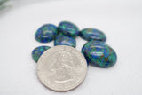 Malachite Azurite Cabochons 1, gemstone cabs, crystal cabs